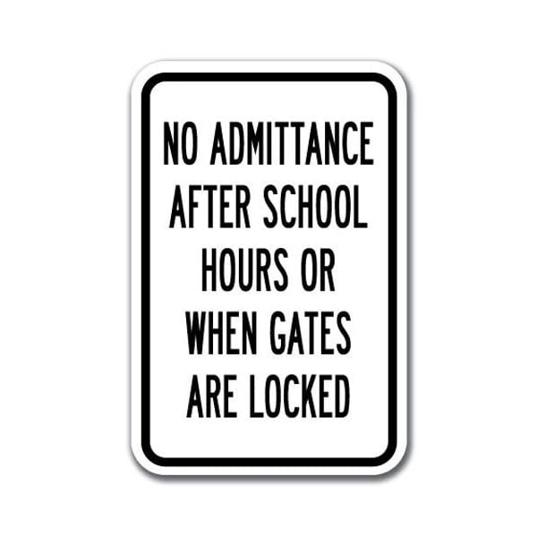 Signmission Safety Sign, 12 in Height, Aluminum, School Parking Only - Ad Gate A-1218 School Parking Only - Ad Gate - main